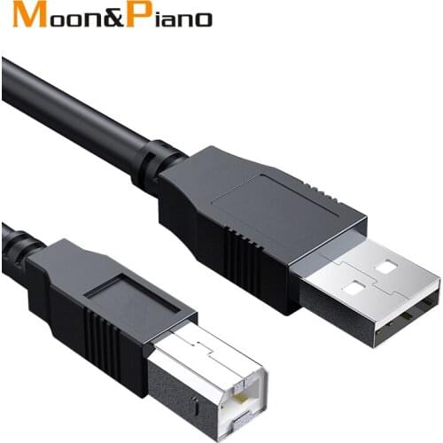 Scanner Printer Cable USB 2.0 Extension Print Cables Type A Male to Type B Male Sync Data Charging Cord 1.5m 3m 5m 10m