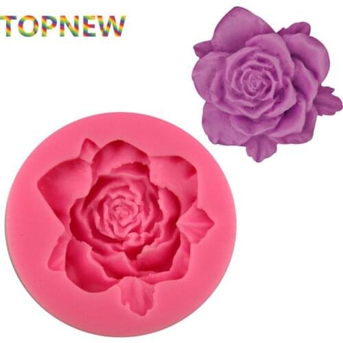 Rose Flower Leaf Silicone Cake Mold 3D Sugarcraft Fondant Candy Chocolate Soap Mold Cake Decorating Tools