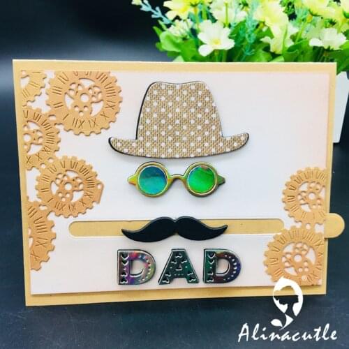 DIE CUT METAL CUTTING DIES cut DAD fathers day hat Alinacraft Scrapbook paper craft album card punch knife art cutter die
