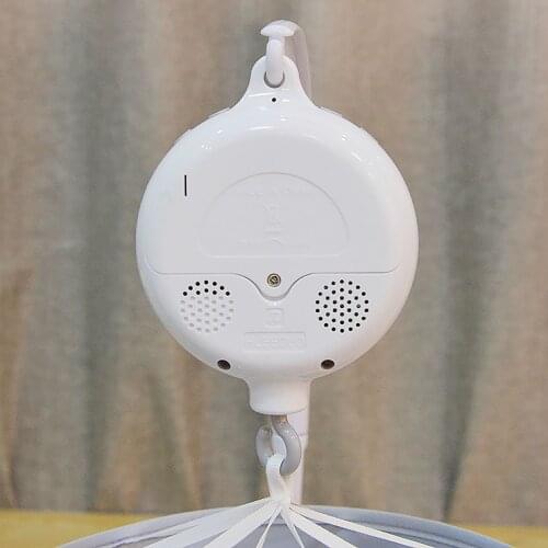 Cute Baby Rattle Toys Infant Newborn Music Bell White Rotary Bed Music Bell Bed Bell Hanging Coaxing Bell With 12 Musics Inside