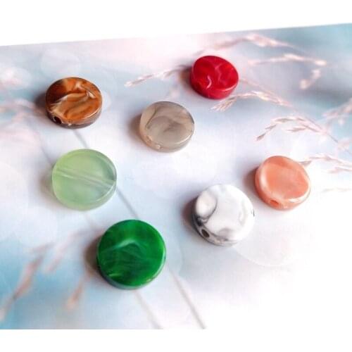 Fashion creative fresh disc pendant European and American simple styrofoam DIY materials hand-made earpiece jewelry accessories