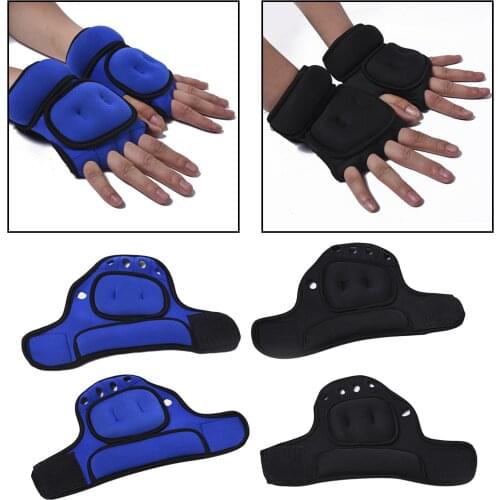 Neoprene Weighted Gloves Sandbag Women Men Workout Half Finger Wrist Support Sandbag Gloves Running Sports Equipments