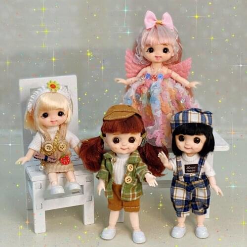 New 1/12 Ob11 Doll Clothes With Cat Bow Headdress Hat Doll Skirt Clothing Accessories For Ob11 Gsc 1/12 Bjd Molly Body Ymy Body