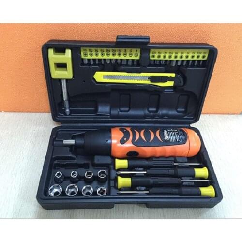 NEW 6V 27Pcs/set Electric screwdriver Cordless Drill + Screwdriver bit set Household DYI Tools