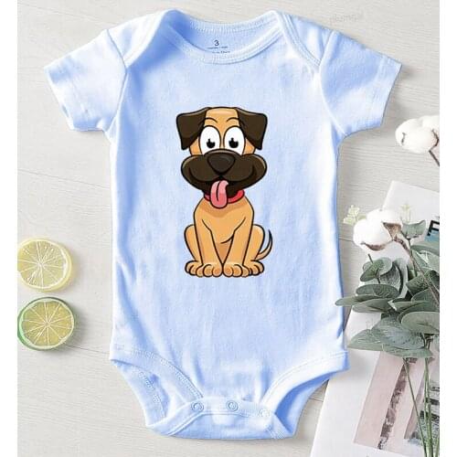 New Born Baby Clothes Dog Printed Baby Romper Clothing for Babies Cotton Newborn Girl Outfit Summer Children Jumpsuits