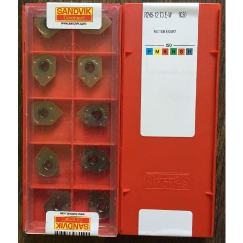 ORIGINAL 10PCS CARBIDE INSERT R245-12T3E-W1030