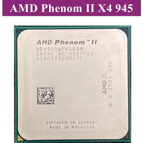 AMD Phenom II X4 945-C3, AMD 945 X4-945 Quad-Core, prise AM3 938pin 95W 3.0GHz