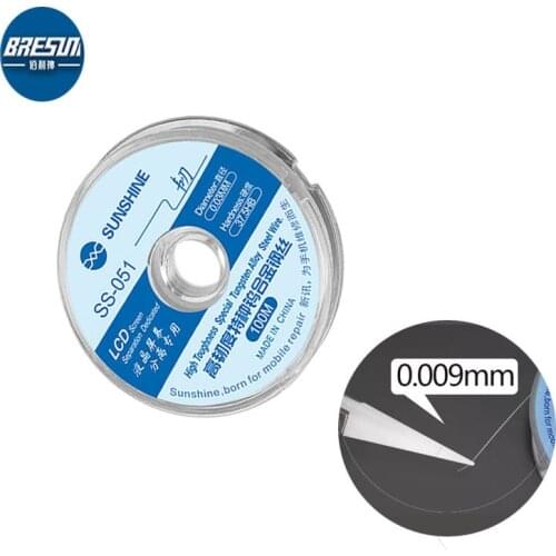 SUNSHINE SS-007 Flying Line Jump Wire 0.007mm 0.009mm For Mobile Phone CPU Fingerprint Touch Dedicated Repair Flying Line