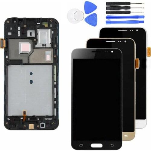 Three Colors Mobile Phone Screen Replacement LCD Touch Screen Digitizer Assembly for Samsung Galaxy J3 2016 J320F SM-J320FN