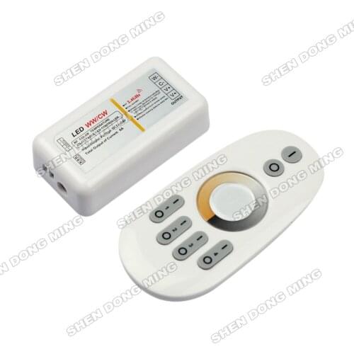 Color Temperature Adjustable LED Controller With Rainbow Touch RF Remote DC12-24V 8A MAX192W LED Controller Free Shipping