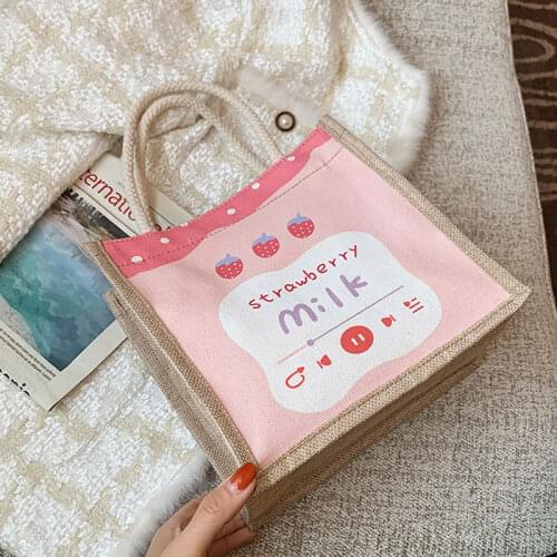 Japanese Canvas Womens Handbag New Fashion Korean Style Tote Bag Crossbody Small Bag For Women Canvas Shoulder Bag Shopping Bag