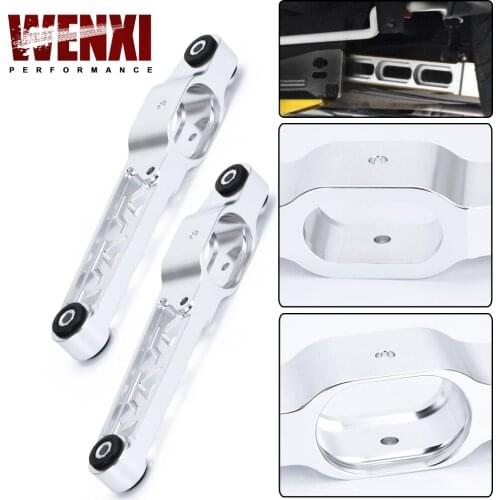 1 Pair Rear Billet Aluminum Lower Control Arms For 92-95 Honda Civic 94-01 Acura Integra Type-R JDM Strut Suspension