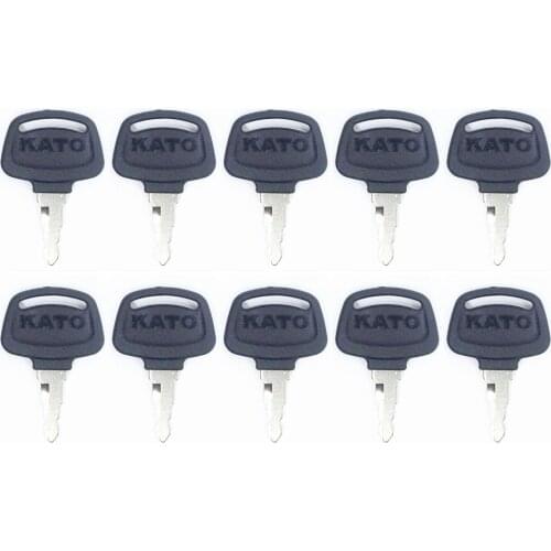 10pc for Kato Excavator & Heavy Equipment Ignition Key with OEM Logo 719-10306003