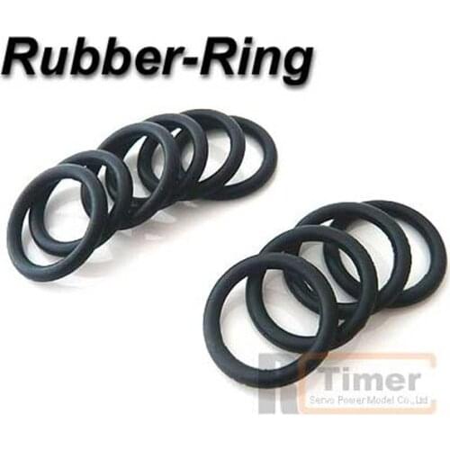 10pcs/Bag Rctimer 1.5cm Diameter Motor Rubber Ring Black Color