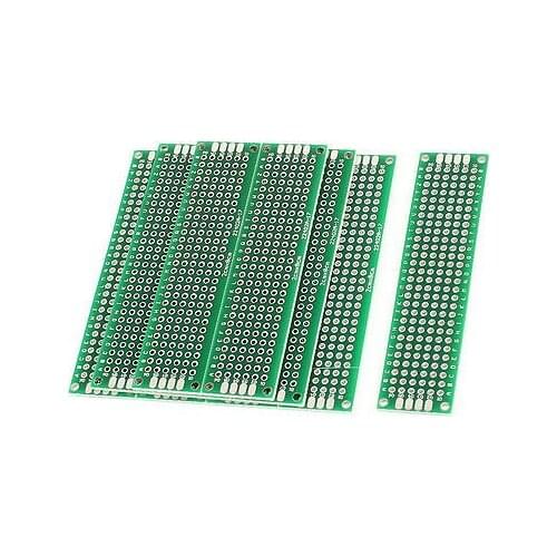 10 x Dual Sided Prototyping Experiment Matrix Universal PCB Board 2 x 8cm