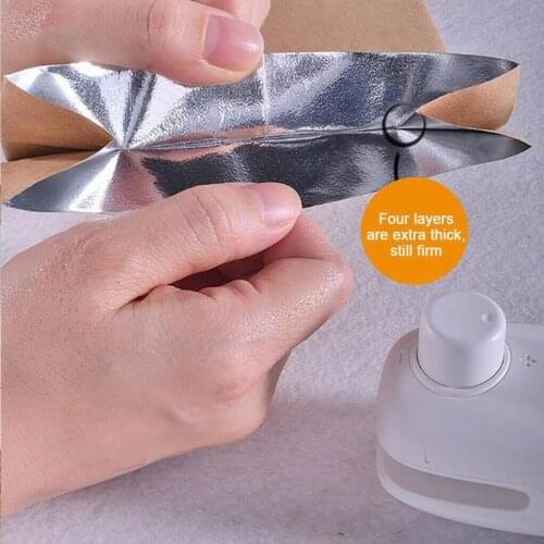 28EA Portable Electric Mini Sealing Machine Food Storage Plastic Bag Heat Sealer Clip