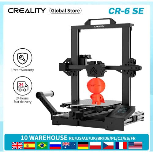 CREALITY 3D CR-6 SE Printer 4.3 Inch HD Color Touchscreen Dual Z-Axis Printer