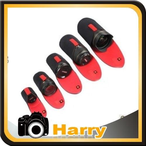 5pcs Neoprene Lens case pouch bag protector for DSLR Camera