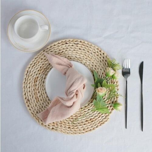 Cotton Yarn Napkins for Wedding, 45x60cm Tea Napkins,Kitchen Tableware Durable Towel,for Dining Room Family Dinners