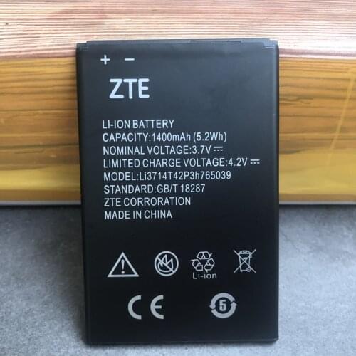 For ZTE Blade Q3 T230 AF3 T220 A3 T221 A5 AF5 A5 Pro Mobile Phone Battery Original New High Quality 1400mAh Li3714T42P3h765039