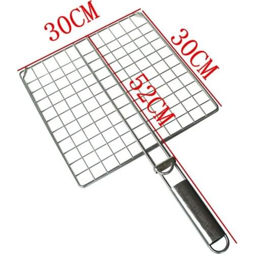 Bbq roast accessories stainless steel coarse clip double faced clip measurement 26 ovations Barbecue tools