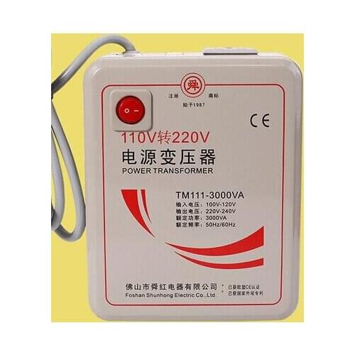 Fast Shipping TM111-3000VA 110v to 220v 3000W Step Down Voltage Converter Transformer Converts with pure copper coil