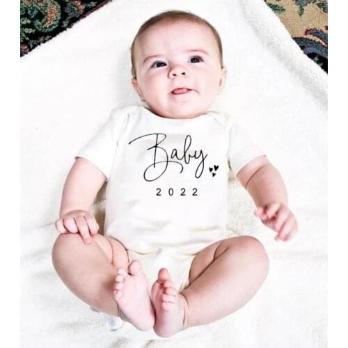Lovely Baby Girls Clothes Boys Cotton Romper Newborn Bsby Bodysuit Summer Infant Jumpsuit Outfits Baby 2022 Letter Print Clothes