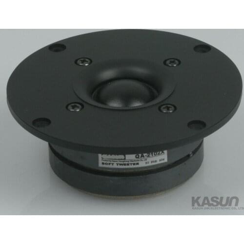 2PCS Kasun HiFi sill soft 2 magnet superb silk Dome tweeter speaker raw driver unit 4 inch 103MM 8Ohm
