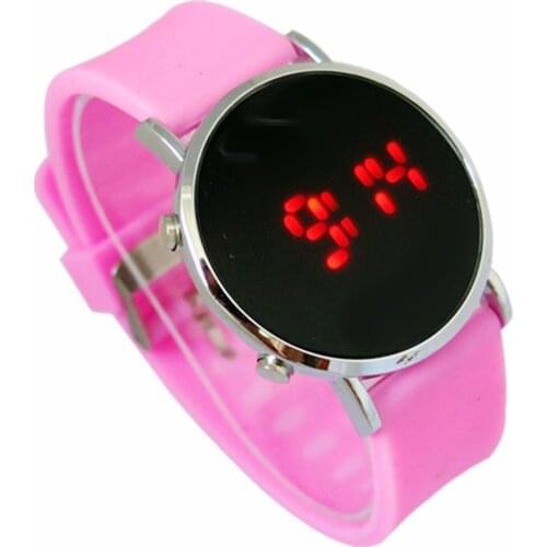 Fashion Women Led Digital Watches Silicone Band Electronic Watches Watches Casual Sports Watches Women Kids Girls Watches