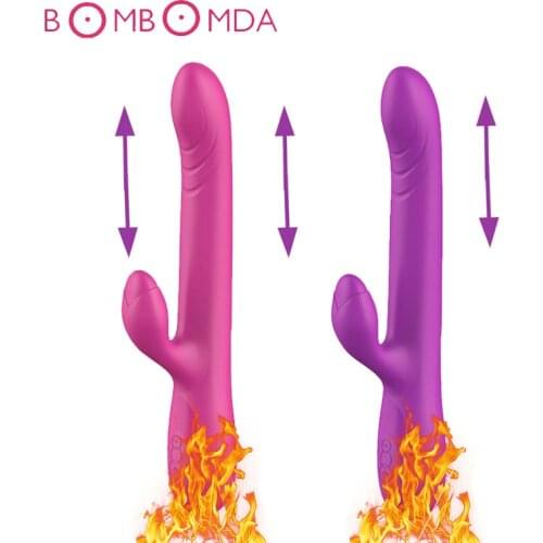 Heating Dildo Vibrator Sex Toys For Women Clitoris Stimulate G spot Massager Automatic Expansion Vibration AV Stick Masturbator