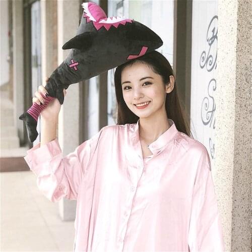 Game Anime Identity V Supervisor Cos Props Weapon Shark Stick Plush Doll Pillow Shark Hammer for Identity V Leo Beck