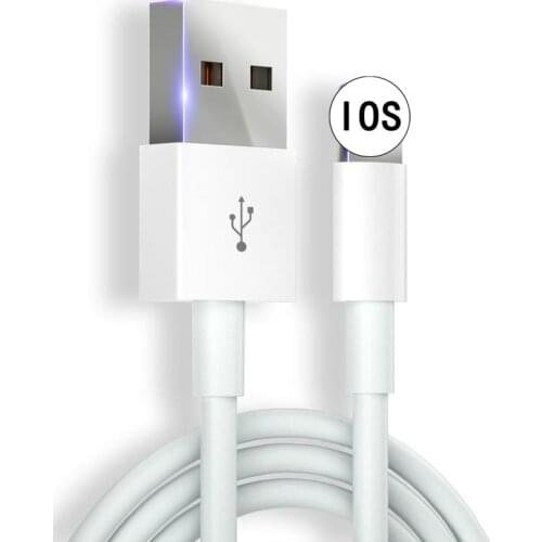 IOS Fast Charging Wire Cord Data Line 8PIN 2A 5V White USB Sync Charger Cable For Apple Iphone ipad Charging Cable