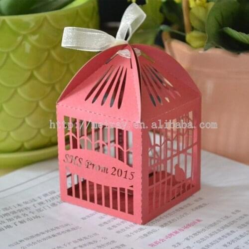Birdcage candy boxes for graduation party decoration,prom queen favor boxes for party