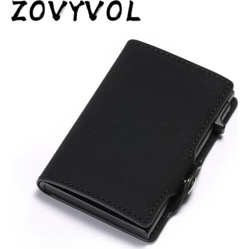 ZOVYVOL Wallets for Men Short Rfid Card Wallet Money Bag Mini Purse Male Aluminium Small Wallet Men Thin Vallet Walet