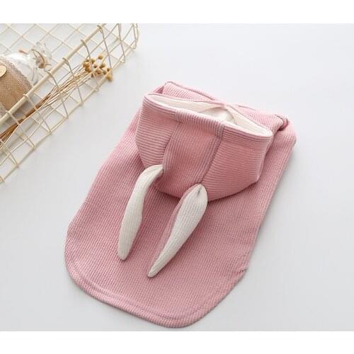 Sweet Pet Cat Costumes Winter Warm Cat Clothes For Small Cats Dogs Cute Rabbit Ear Shaped Kitten Kitty Coat Jacket Pet Clothing