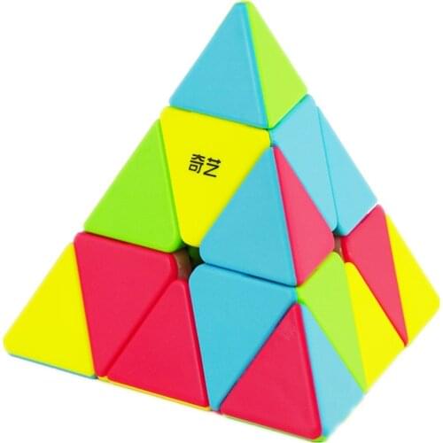 QIYI Pyramind Cube QIMING Triangle Magic Cube Speed Cube 3x3 Learning&Educational Puzzle Cubo Magico Toys For Children Gift