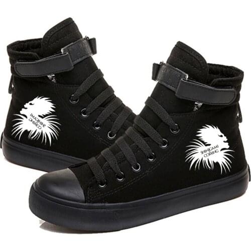 Death Note Printed High Top Canvas Shoes Cozy Sneakers