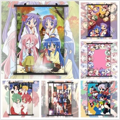 WTQ Lucky Star Izumi Konata HD Print Retro Poster Canvas Painting Anime Posters Wall Decor Posters Wall Art Picture Home Decor
