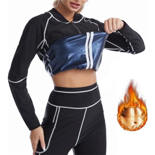 YAGIMI New Body Shaper Warming Sweat Shirt + Legging Sauna Suit Women Control Panties Waist Trainer Shapewear Fajas Sports Set