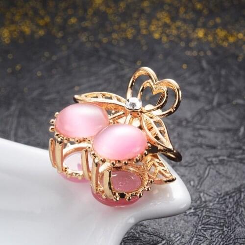Vivid Crystal Cherry Hair Claws Women Girls Trendy Hair Jewelry Gold-color Metal Crab Clips Wedding Hair Accessories Gifts