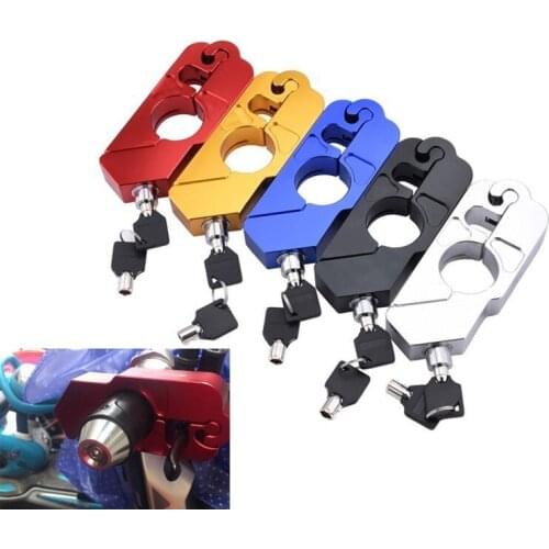 SPEEDWOW Motorcycle Handlebar Lock Grip Security Safety Locks Motorcycle Grip Lock Fit Scooter ATV Dirt Street Bikes Auto