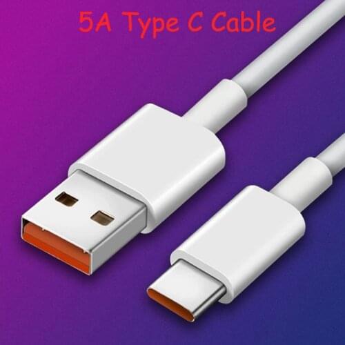 Xiaomi Original 5A Type C Turbo Charger Cable Usb C Fast Charging Wire For Redmi K40 K30 Pro Note 10 Lite Mi 11 10 9 10T Poco X3