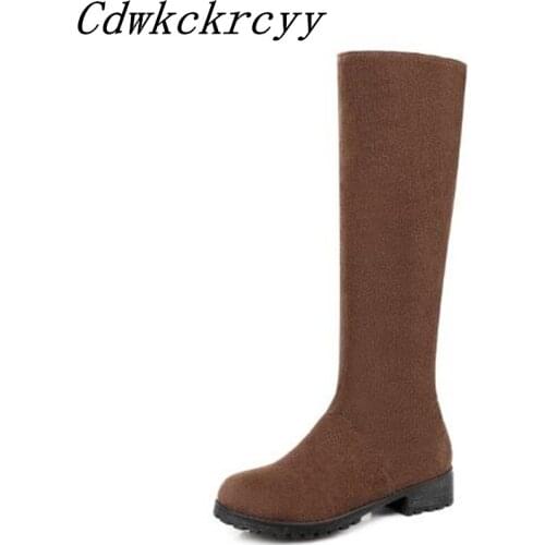 Women Boots Autumn and winter New style Thick bottom Square following Comfortable Leisure time High cylinder Keep warm boots