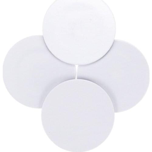 10pcs 25mm Waterproof Coin Shape Cards Rewritable Blank White NFC 215 Cards For Outdoor Smart Advertising Applications