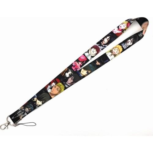 Japanese style 10 pcs/lot Anime Black Butler Phone Rope Strap Chain Neck Strap ID Charm Lanyard Keychain Pendant Toy gift