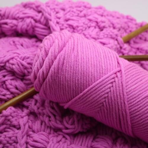 100g/roll Colorful Combed Soft Baby Cotton Yarn Natural Fiber Yarn Hand Knitting Wool Crochet Yarn for DIY Sweater Baby Clothes