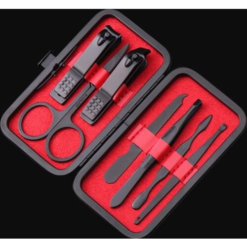 12/7 pcs Beauty Kit Fnger Care Nail Clippers Manicure Cleaner Cuticle Pedicure Manicure Stainless Steel Nail Clippers Tools Set