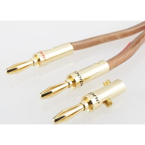 12pcs Hifi Audio Paliccs Gold Plated Banana Plug Connector Adapter for DIY Hifi Speaker Cable Solder