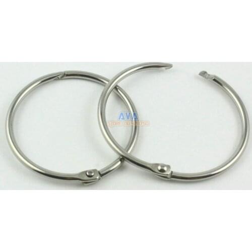 20 Pieces 37mm Stainless Steel Curtain Rings Curtain Open Rings Sliding Hook Rings