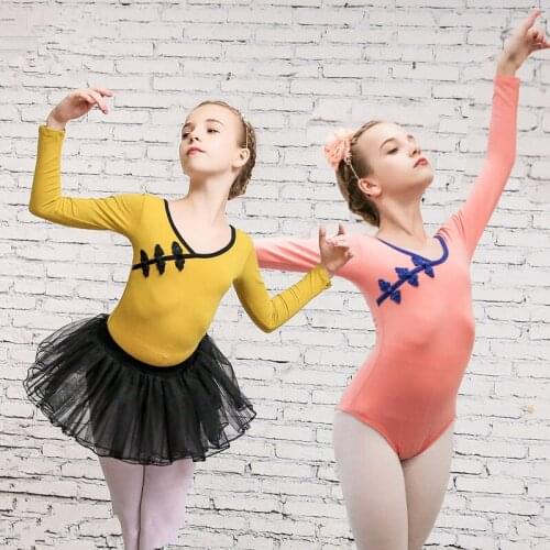 Ballet Leotard For Girls New Arrival Vintage Sweet Lace Ballet Dress Children High Quality Short Sleeve Ballet Dancing Skirt